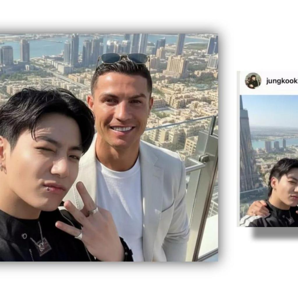 Jungkook and Cristiano Ronaldo’s Alleged Dubai Meeting Goes Viral — But It Was AI-Generated