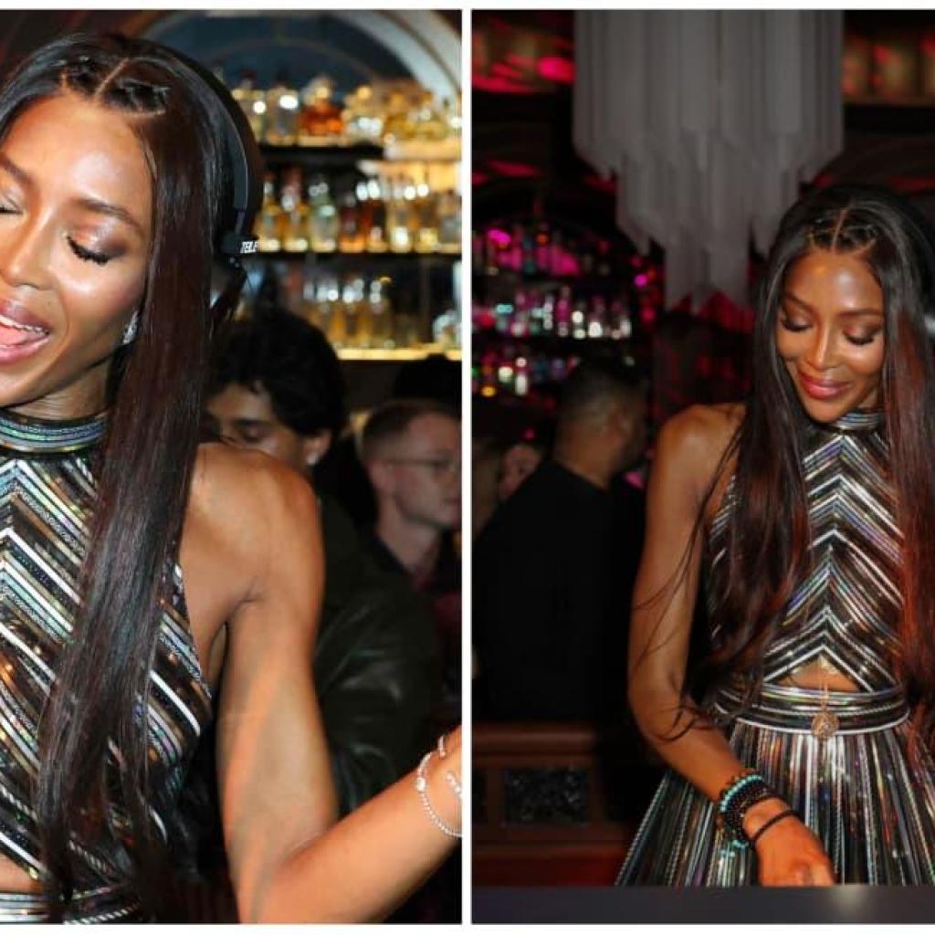 Naomi Campbell Dazzles as DJ at Carbone Dubai Launch