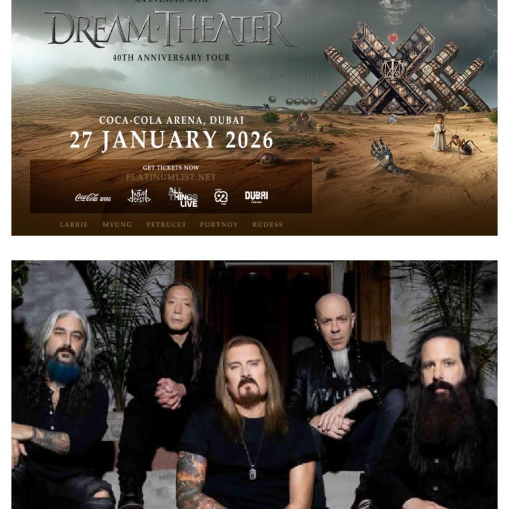 Dream Theater to Rock Dubai with 40th Anniversary Tour at Coca-Cola Arena in 2026