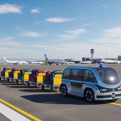 UAE Launches First Autonomous Baggage Vehicle Trial at Dubai World Central
