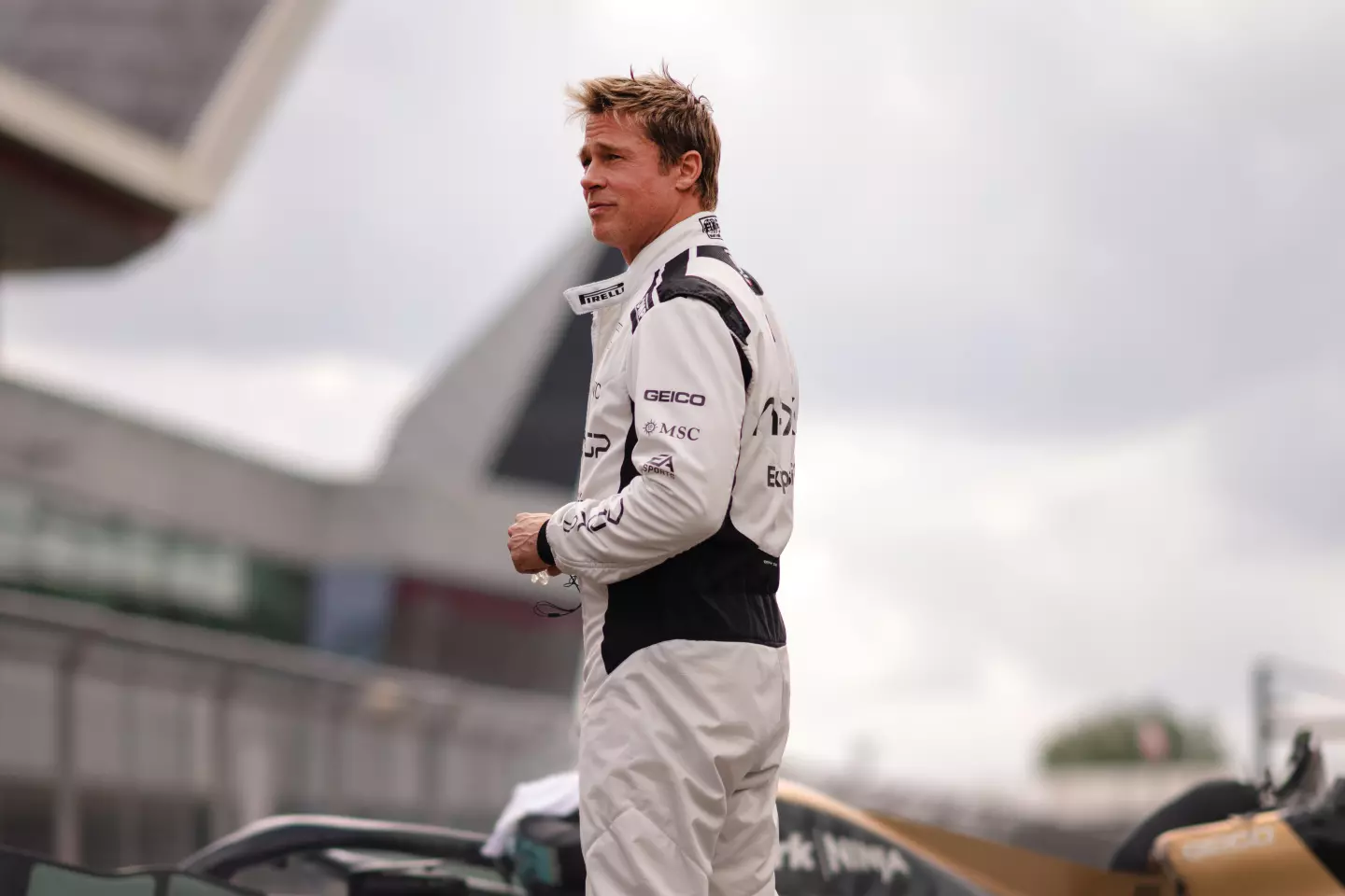 Brad Pitt from F1 movie