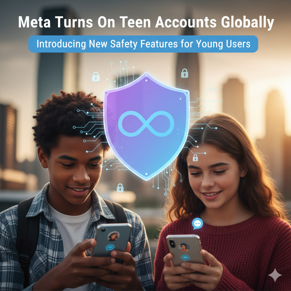Meta Turns On Teen Accounts Globally, Introducing New Safety Features for Young Users
