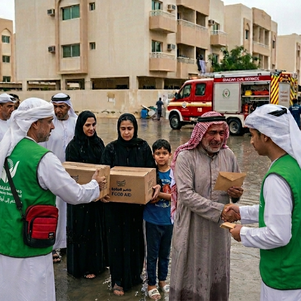 From food supplies to financial assistance, Sharjah Charity is helping those affected by the rains.