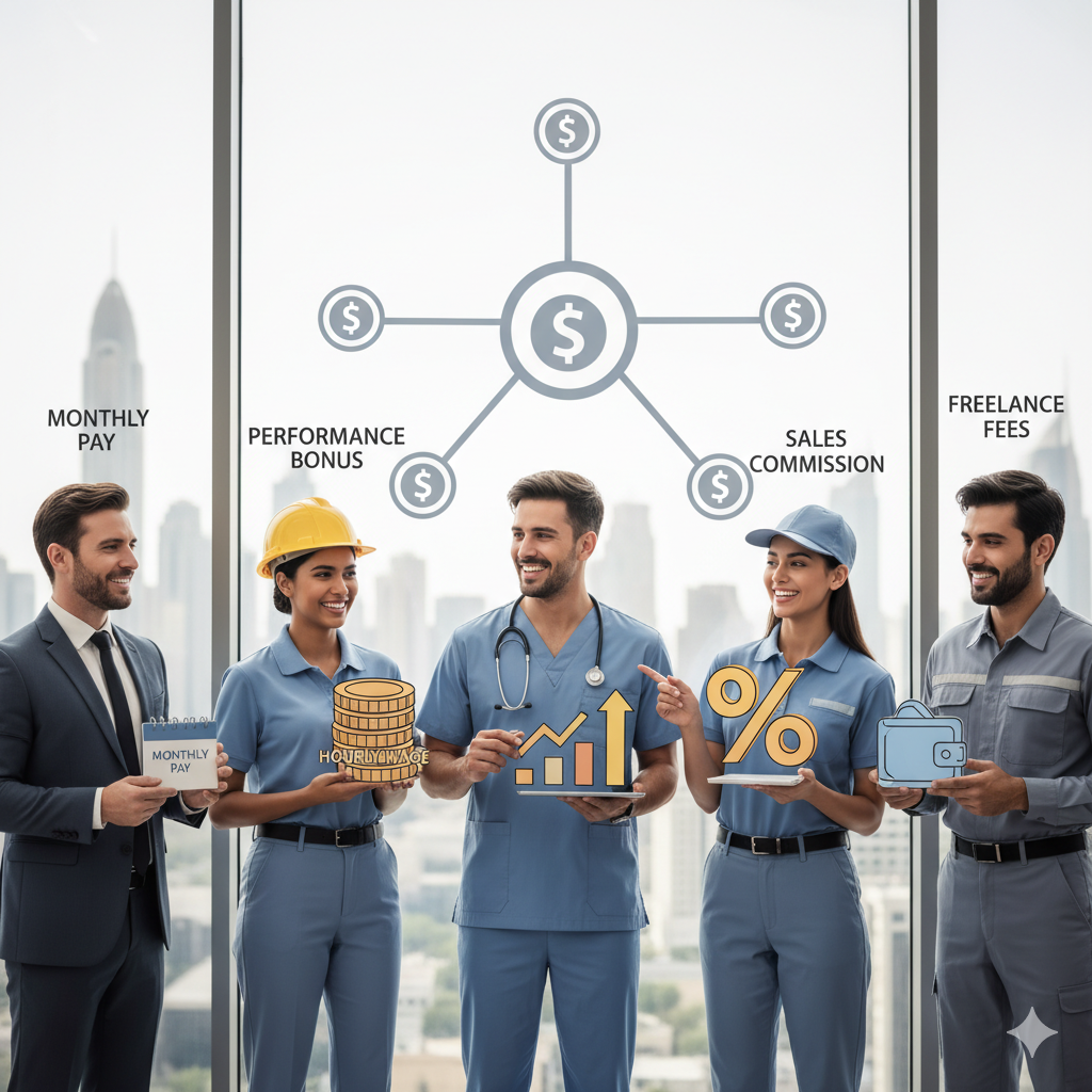 Six Ways UAE Workers Can Legally Receive Salaries — From Monthly Pay to Commission