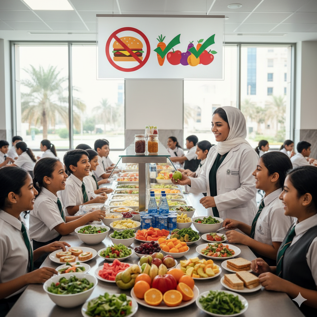 UAE Ministry of Education Bans Junk Food in School Cafeterias to Promote Student Health