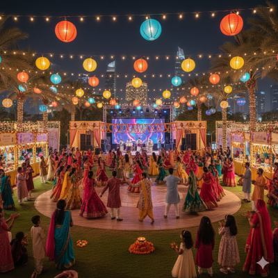 Navratri Utsav – Dandiya Nights Lights Up Dubai’s Zabeel Park
