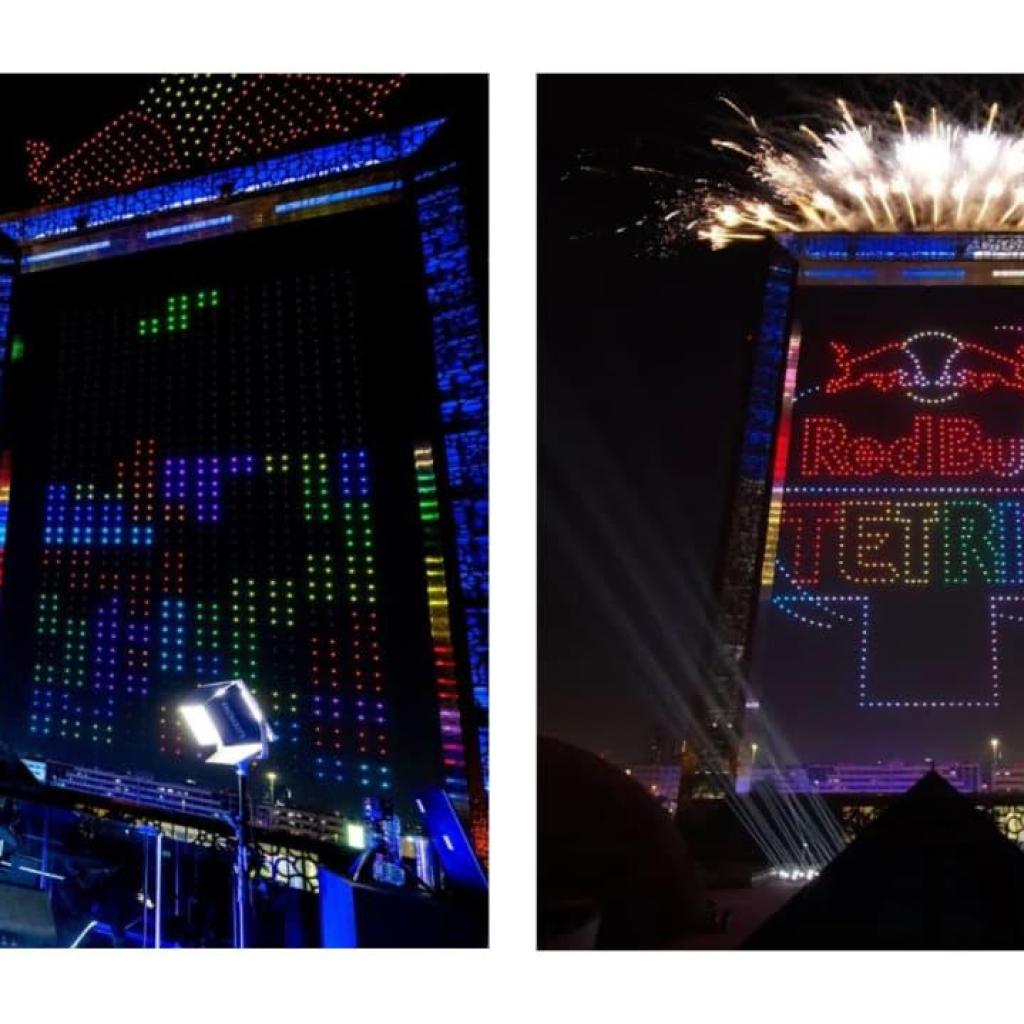 Dubai Sky Turns Into a Giant Tetris Board in Historic Drone Show