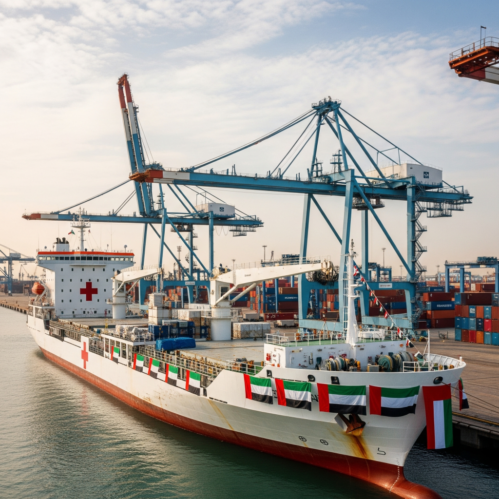 UAE continues humanitarian support to Gaza with major aid shipment