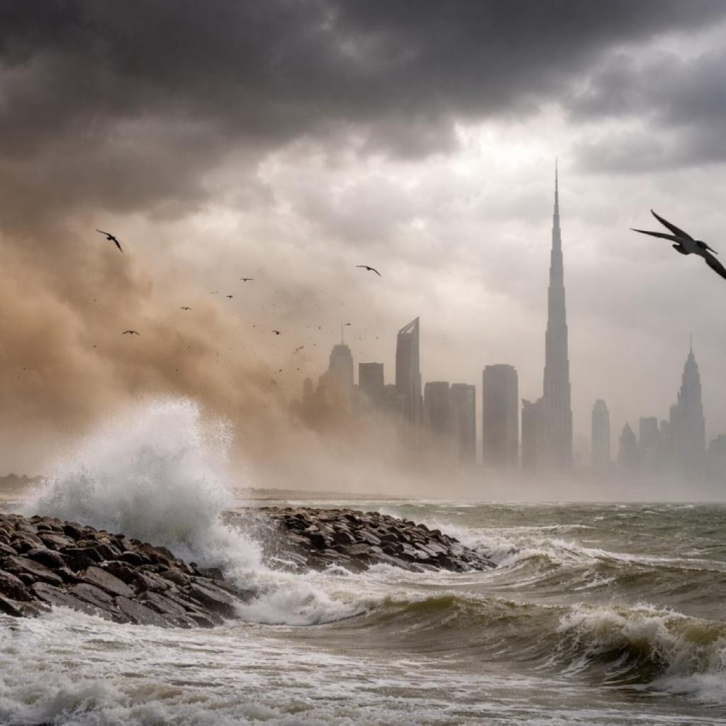 UAE Weather Turns Unpredictable as Fog, Dust, Rain and Rough Seas Loom
